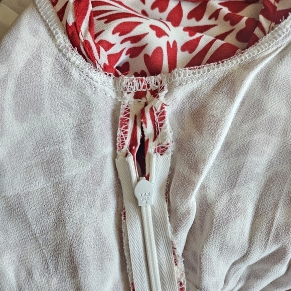 New Reformation Alisa Heart Print Midi Dress NWT Size 0 - Picture 16 of 16